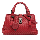 Small Nappa Intrecciato Roma Satchel
